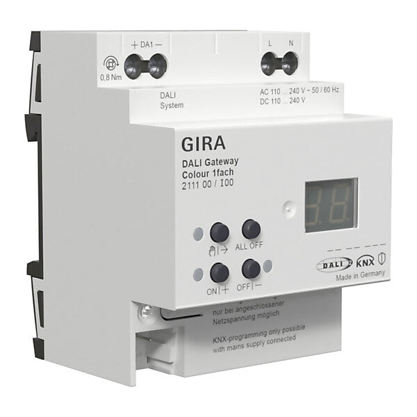 Gira DALI Gateway Colour 1f REG KNX Secure 211100